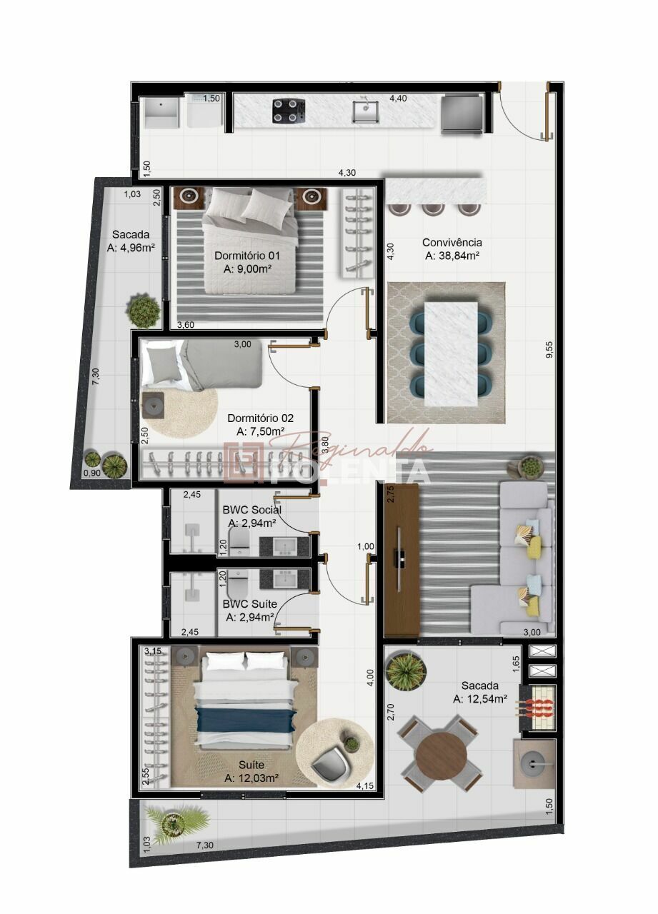Apartamento, 3 quartos, 95 m² - Foto 8