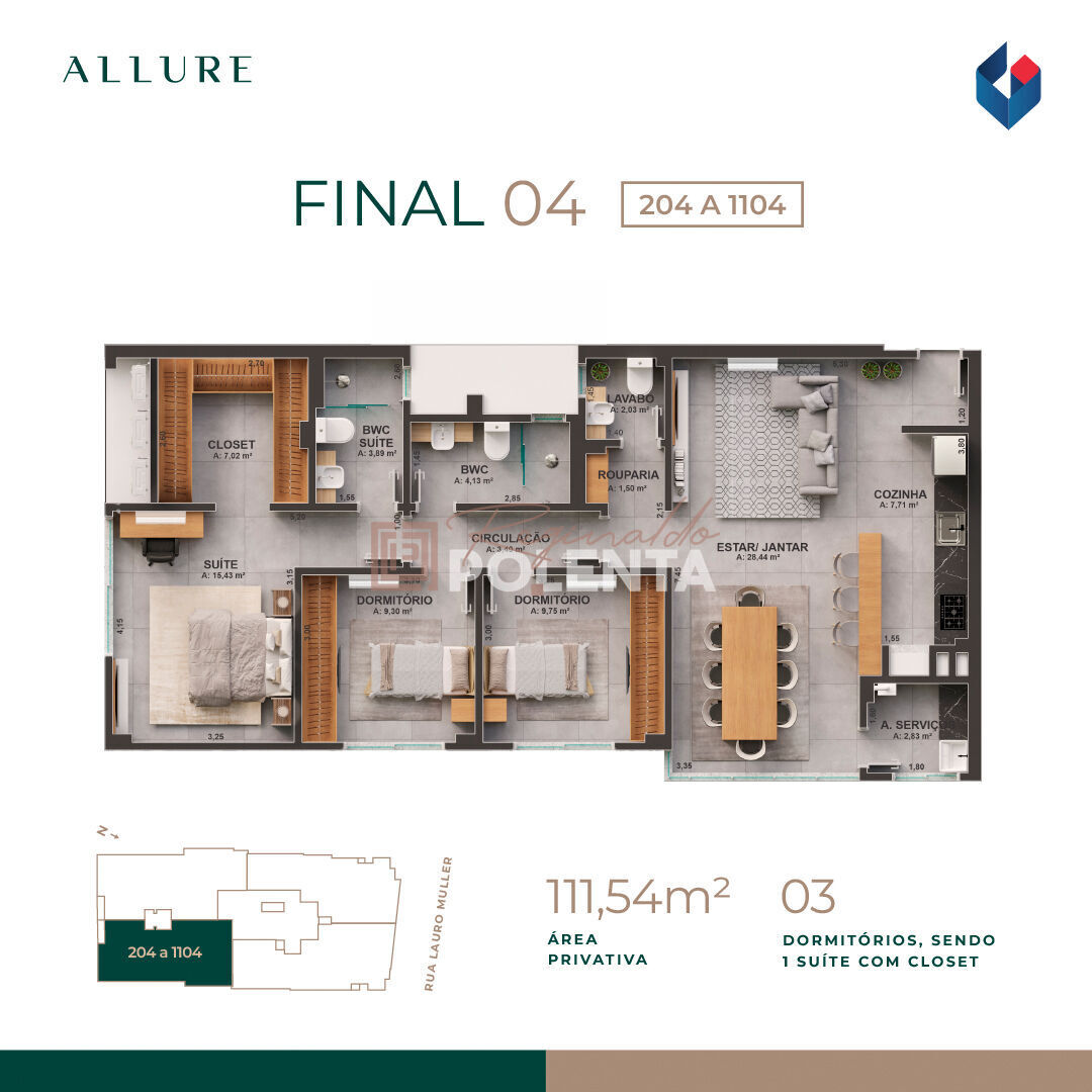 Apartamento, 3 quartos, 105 m² - Foto 9