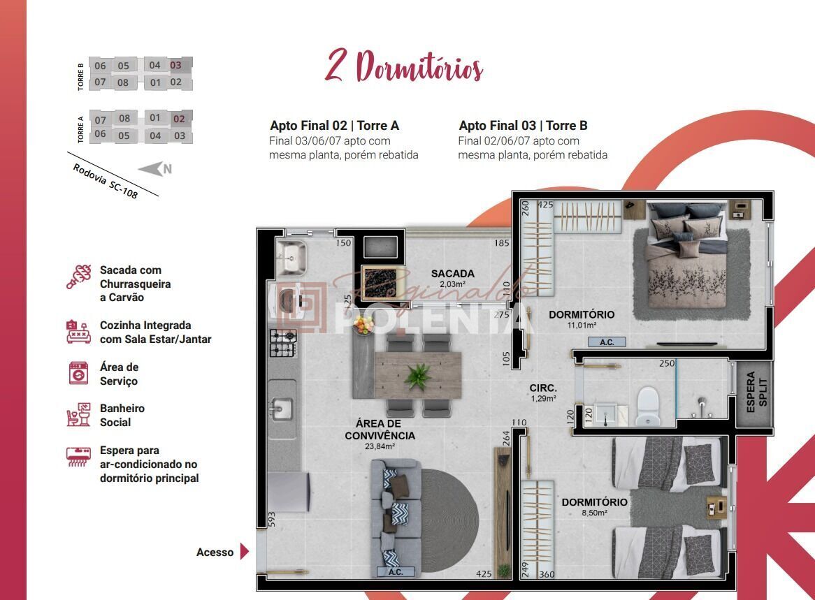 Apartamento, 2 quartos, 56 m² - Foto 14