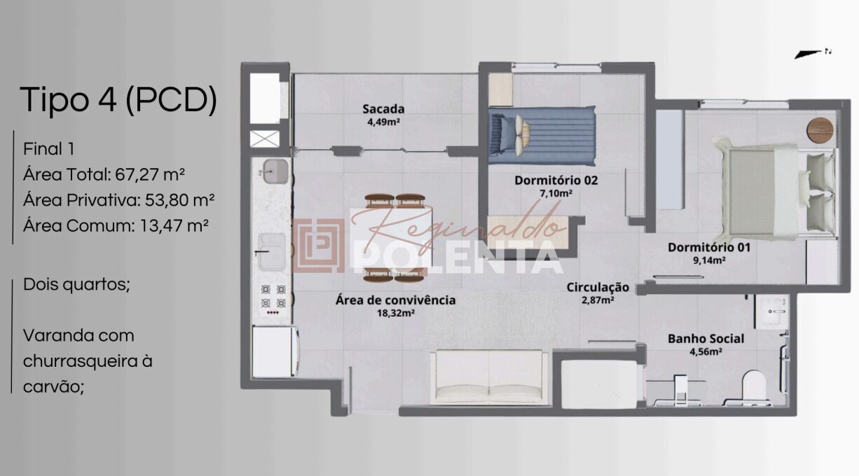 Apartamento à venda com 2 quartos, 52m² - Foto 21
