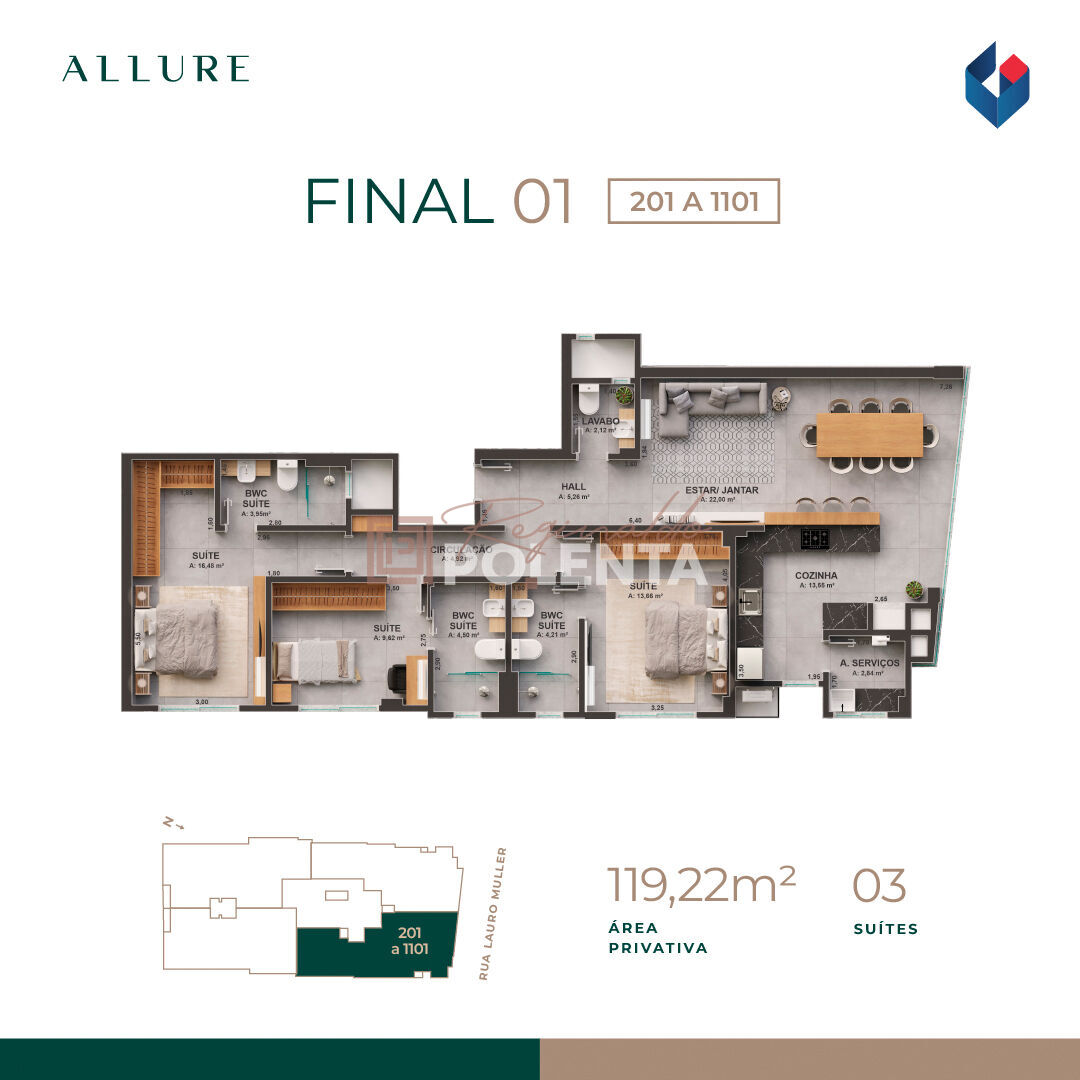 Apartamento, 3 quartos, 111 m² - Foto 13