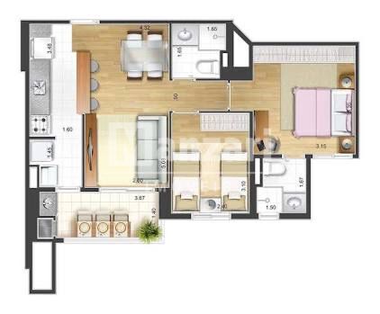 Apartamento à venda com 2 quartos, 59m² - Foto 22