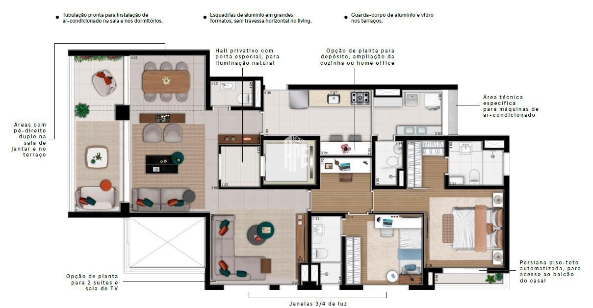 Apartamento à venda com 3 quartos, 138m² - Foto 86