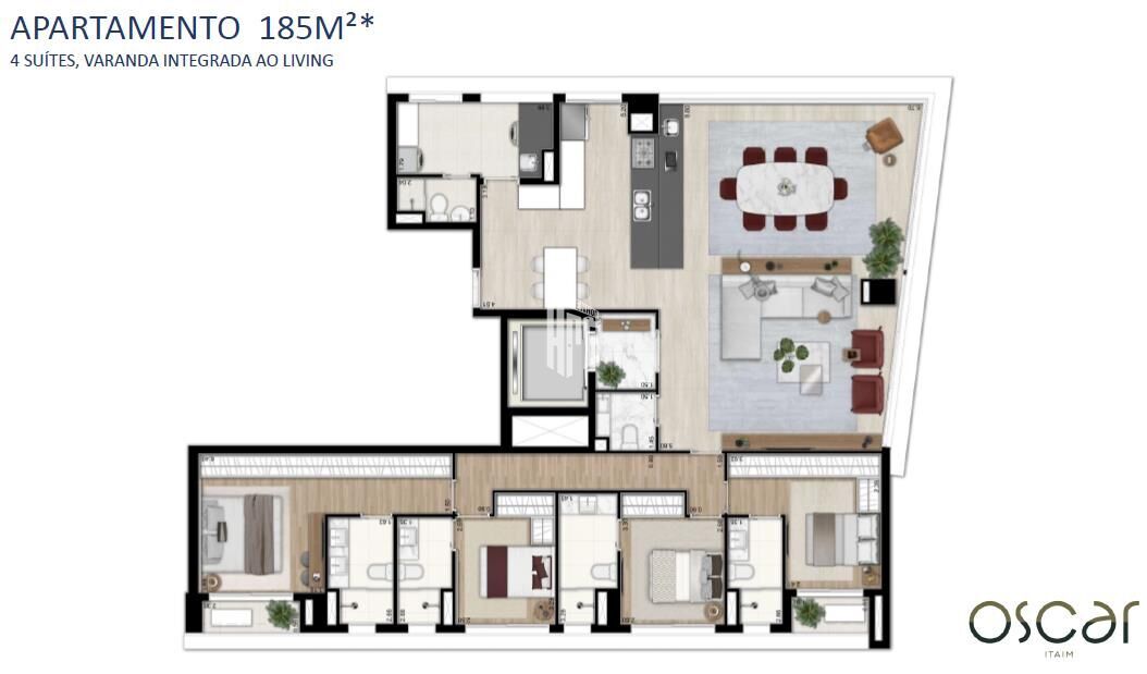 Apartamento à venda com 4 quartos, 185m² - Foto 47