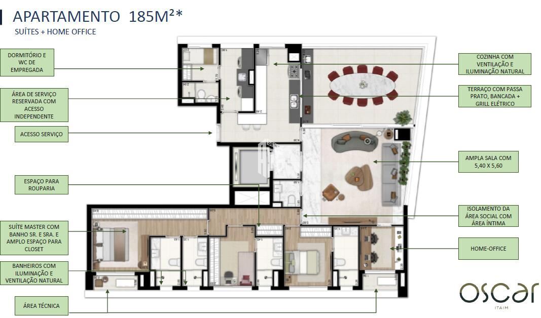 Apartamento à venda com 4 quartos, 185m² - Foto 48