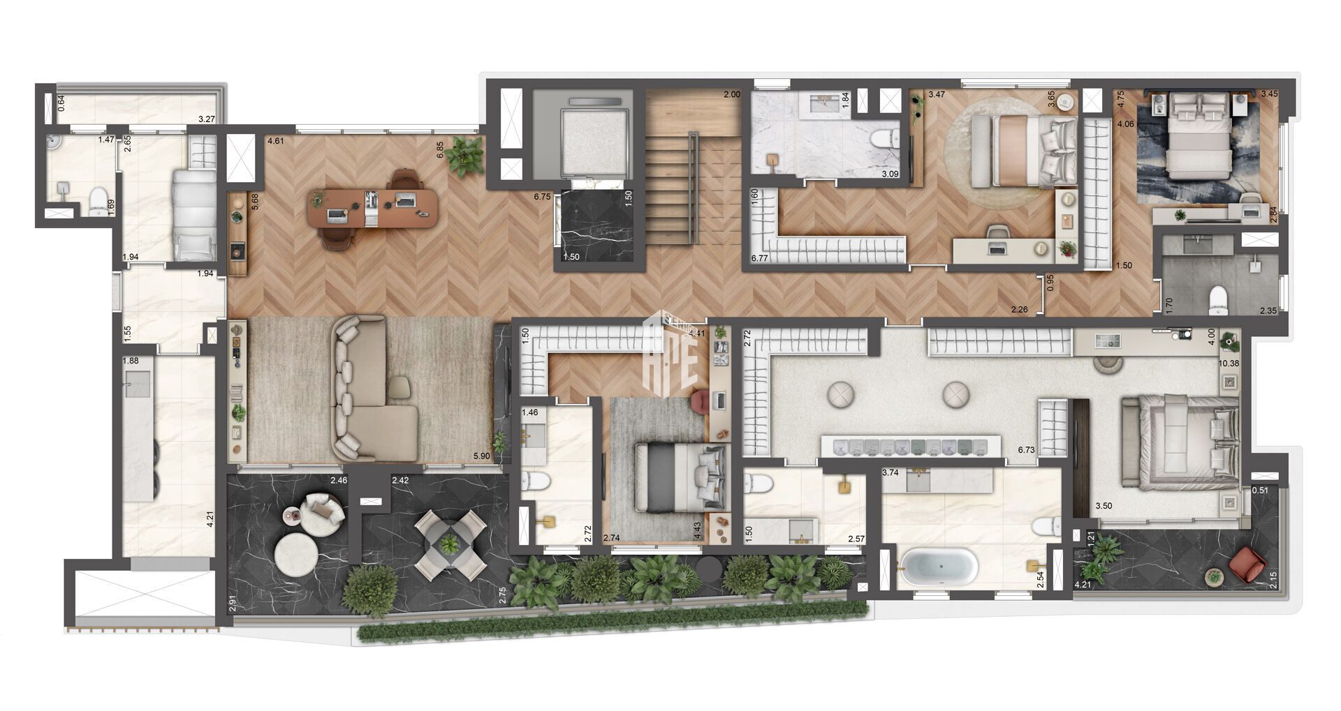 Apartamento, 4 quartos, 264 m² - Foto 84