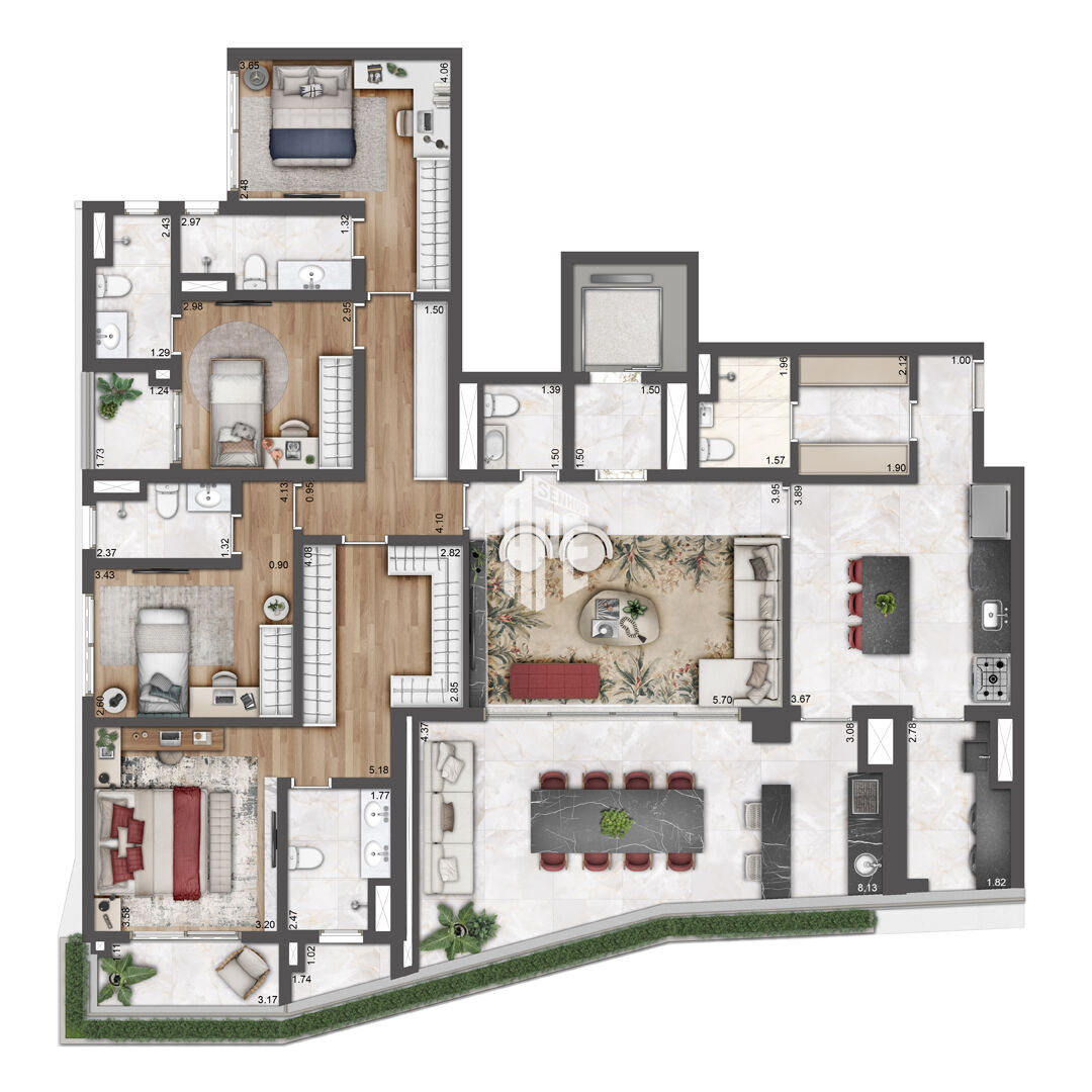 Apartamento, 4 quartos, 264 m² - Foto 81