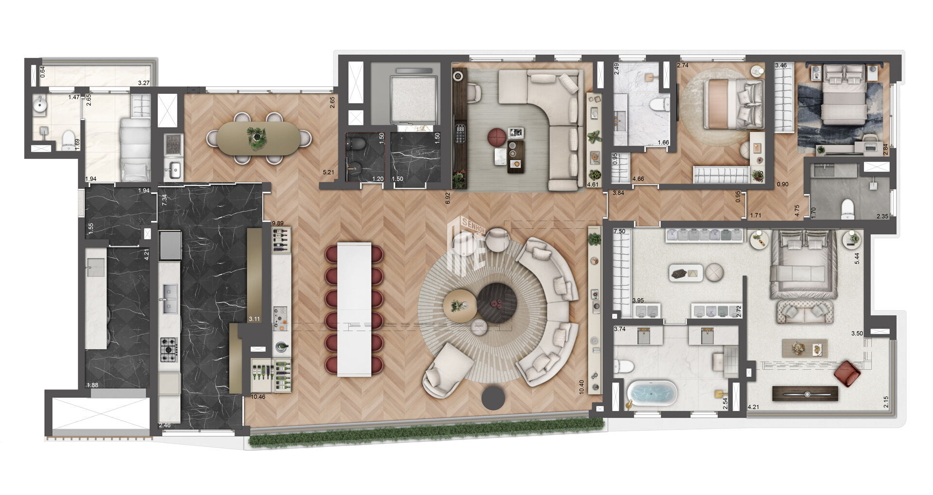 Apartamento, 4 quartos, 264 m² - Foto 83