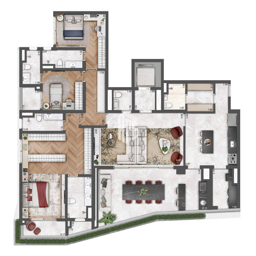 Apartamento, 4 quartos, 264 m² - Foto 80