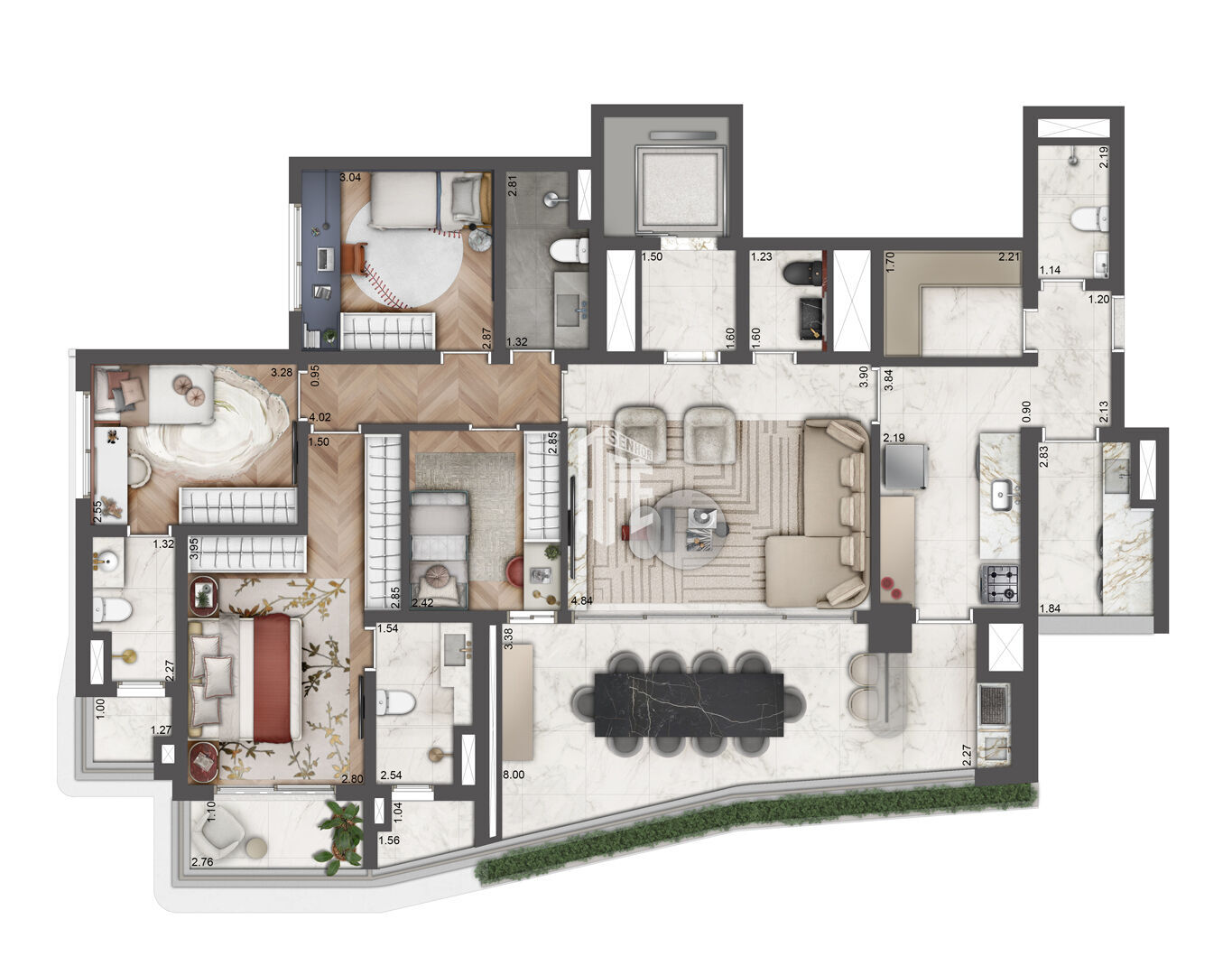 Apartamento, 4 quartos, 264 m² - Foto 78