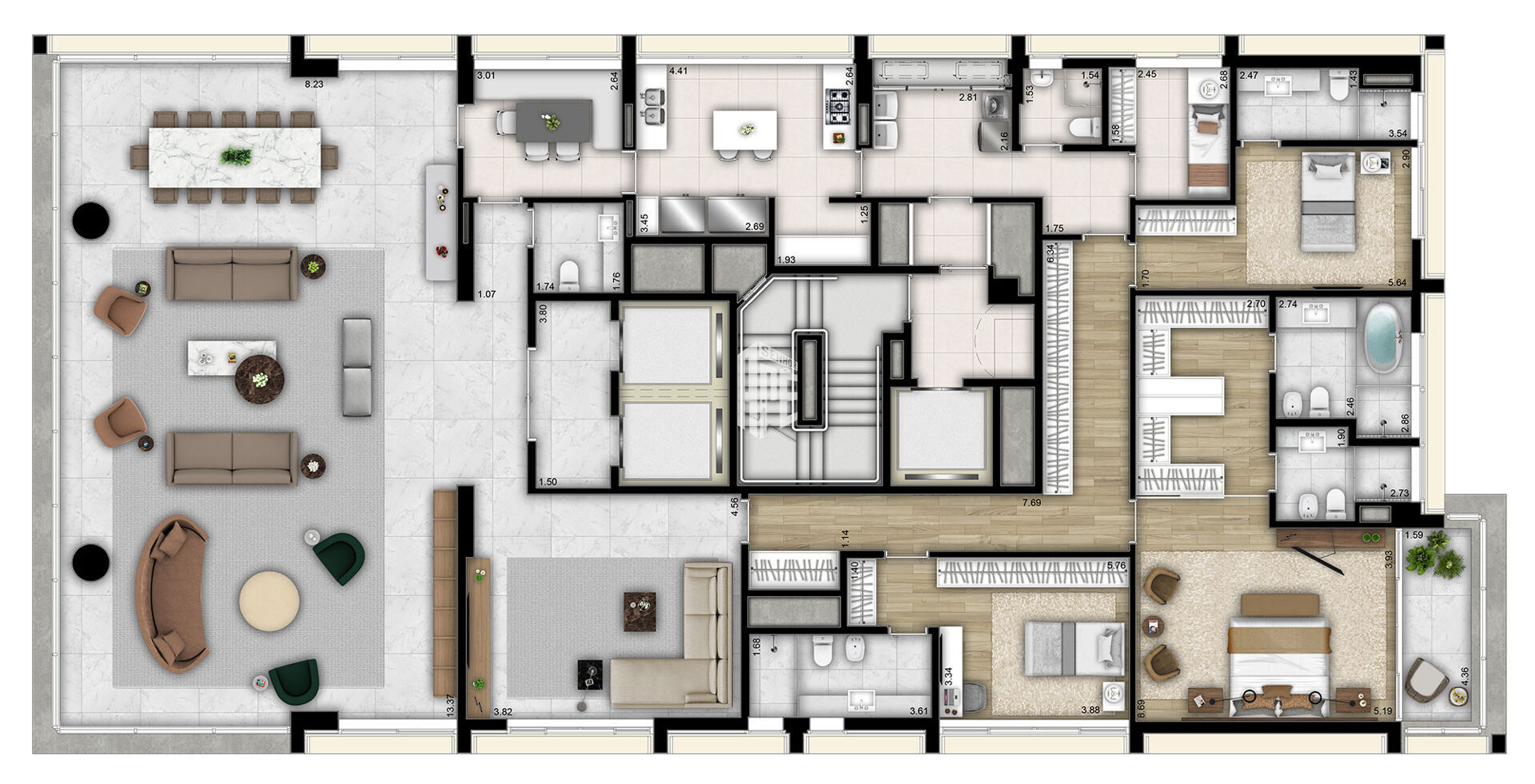 Apartamento à venda com 4 quartos, 359m² - Foto 85