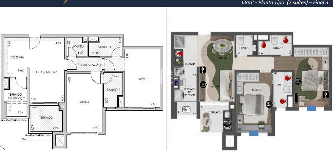 Apartamento, 3 quartos, 79 m² - Foto 72