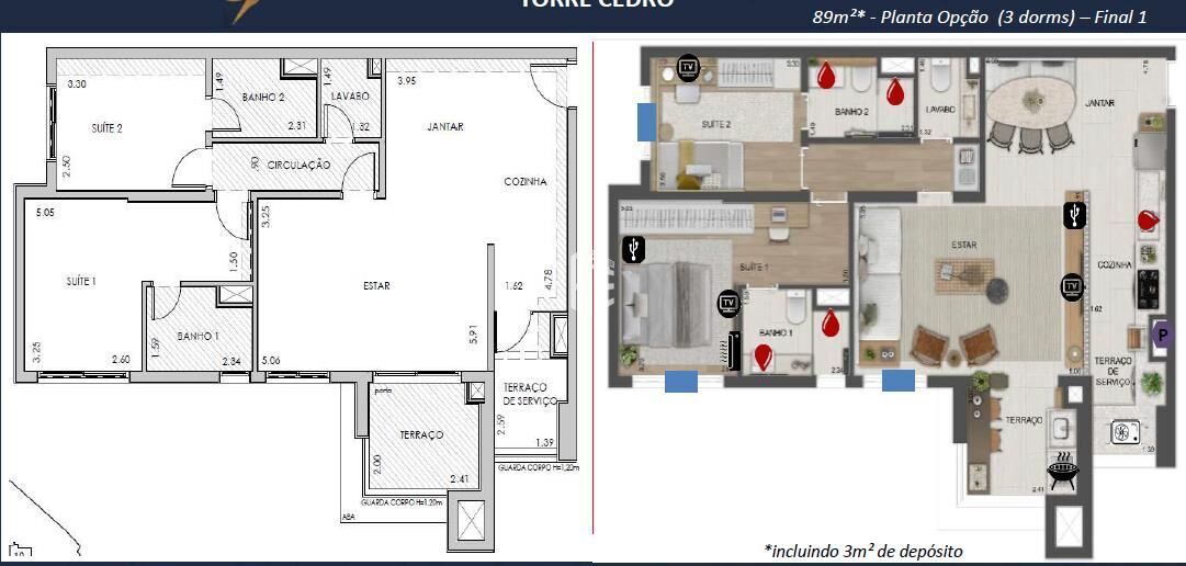 Apartamento, 3 quartos, 79 m² - Foto 77