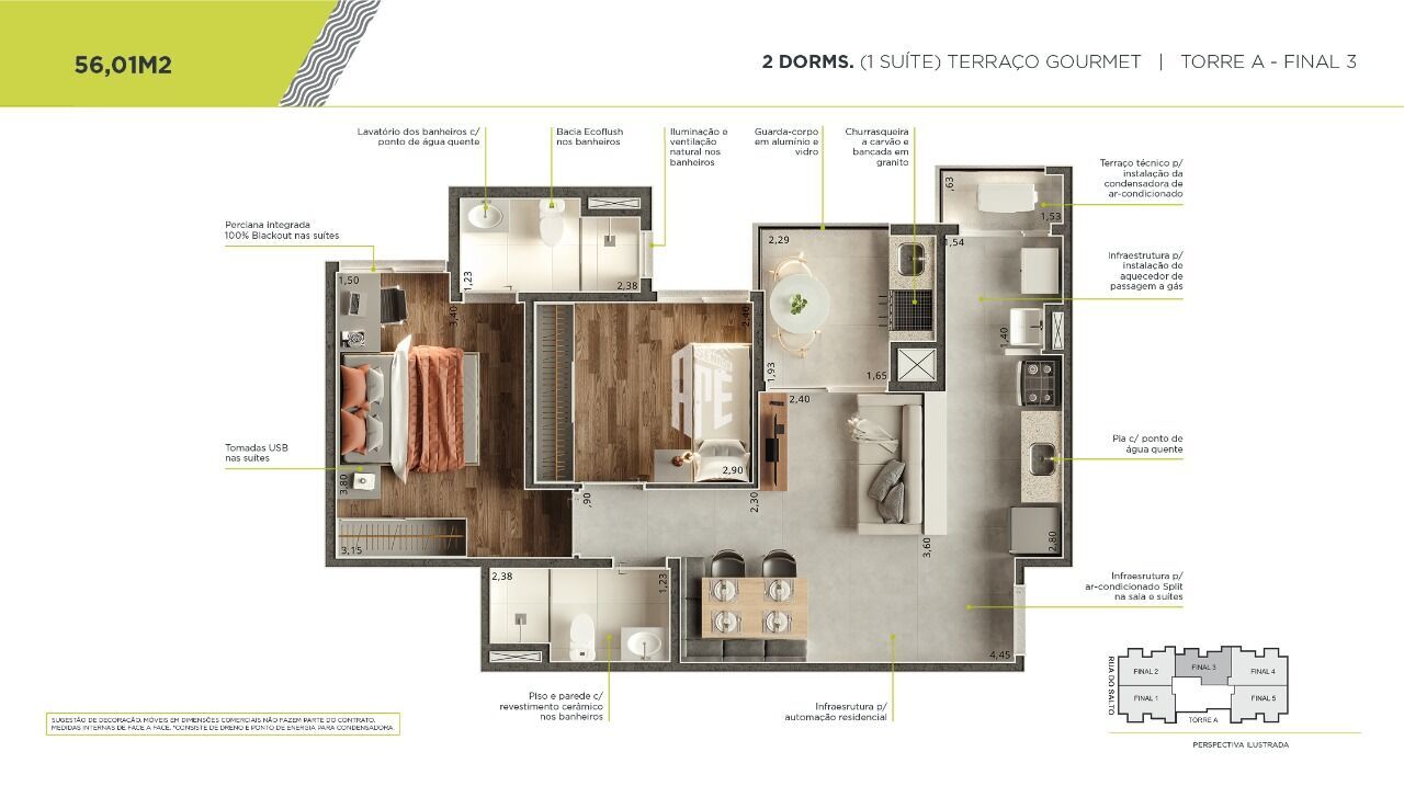 Apartamento à venda com 2 quartos, 56m² - Foto 16