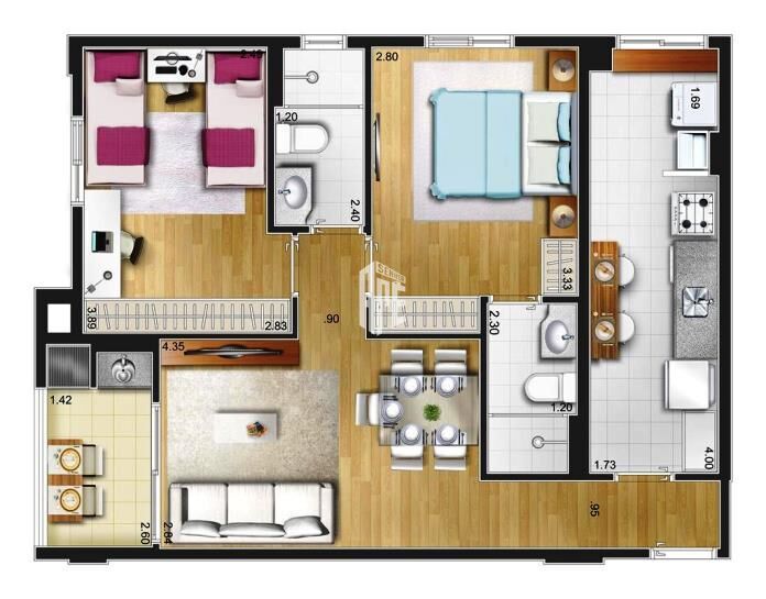 Apartamento à venda com 2 quartos, 66m² - Foto 16