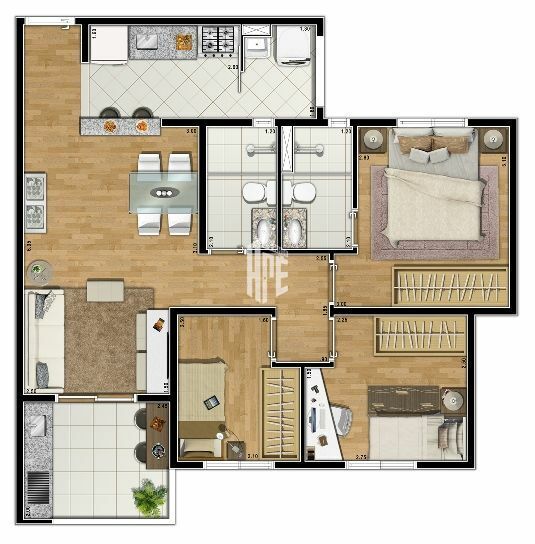 Apartamento à venda com 3 quartos, 61m² - Foto 42