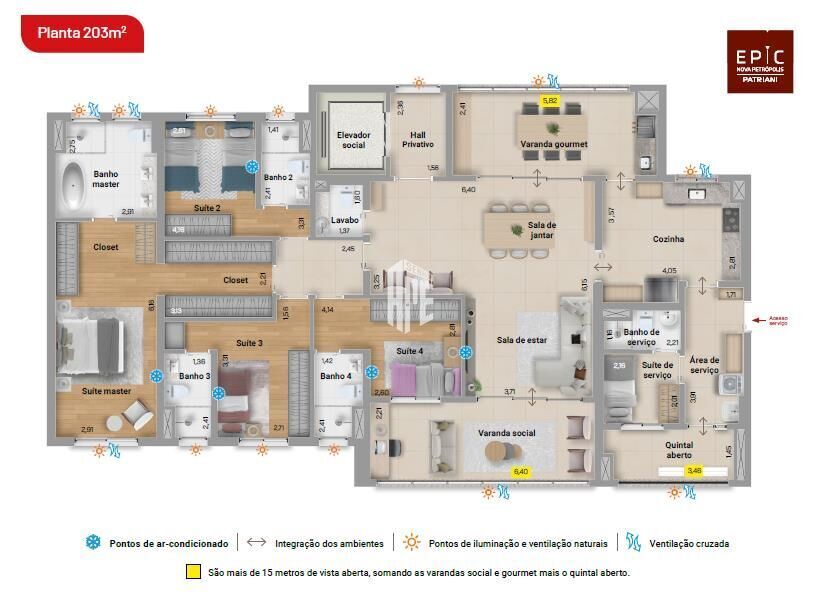Apartamento, 3 quartos, 163 m² - Foto 52