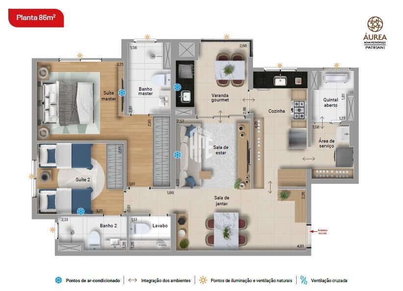 Apartamento à venda com 3 quartos, 117m² - Foto 43