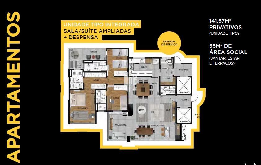 Apartamento à venda com 3 quartos, 141m² - Foto 22