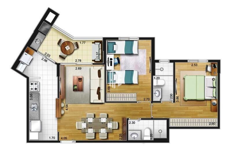 Apartamento à venda com 2 quartos, 69m² - Foto 16