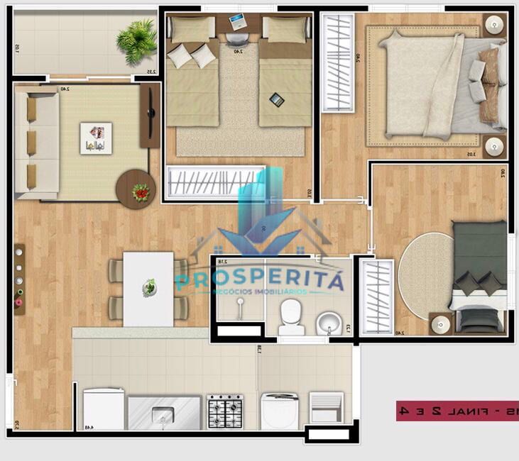 Apartamento, 3 quartos, 55 m² - Foto 25