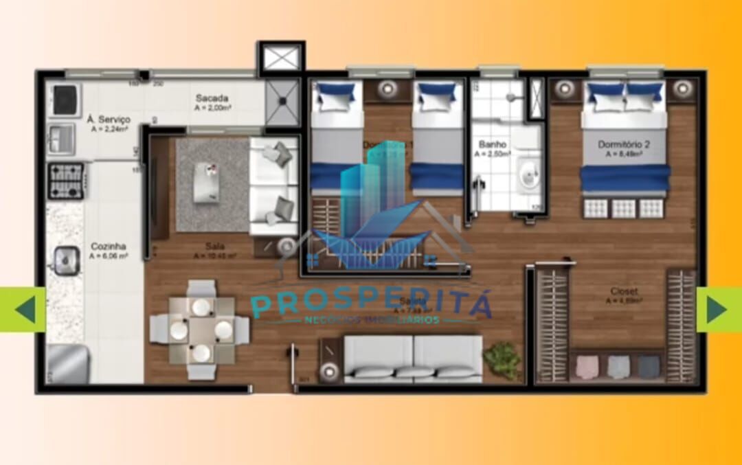 Apartamento, 2 quartos, 59 m² - Foto 17