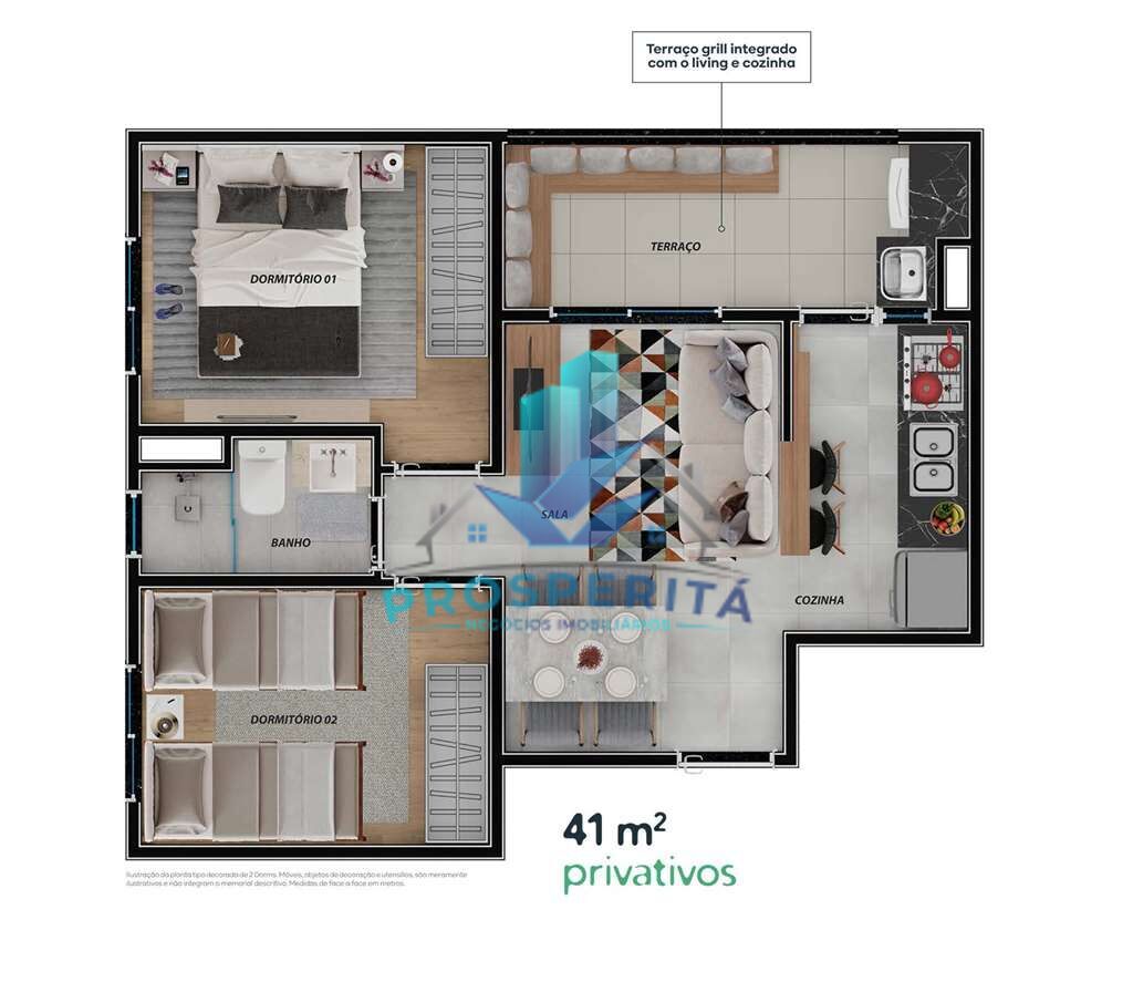 Apartamento à venda com 2 quartos, 41m² - Foto 18