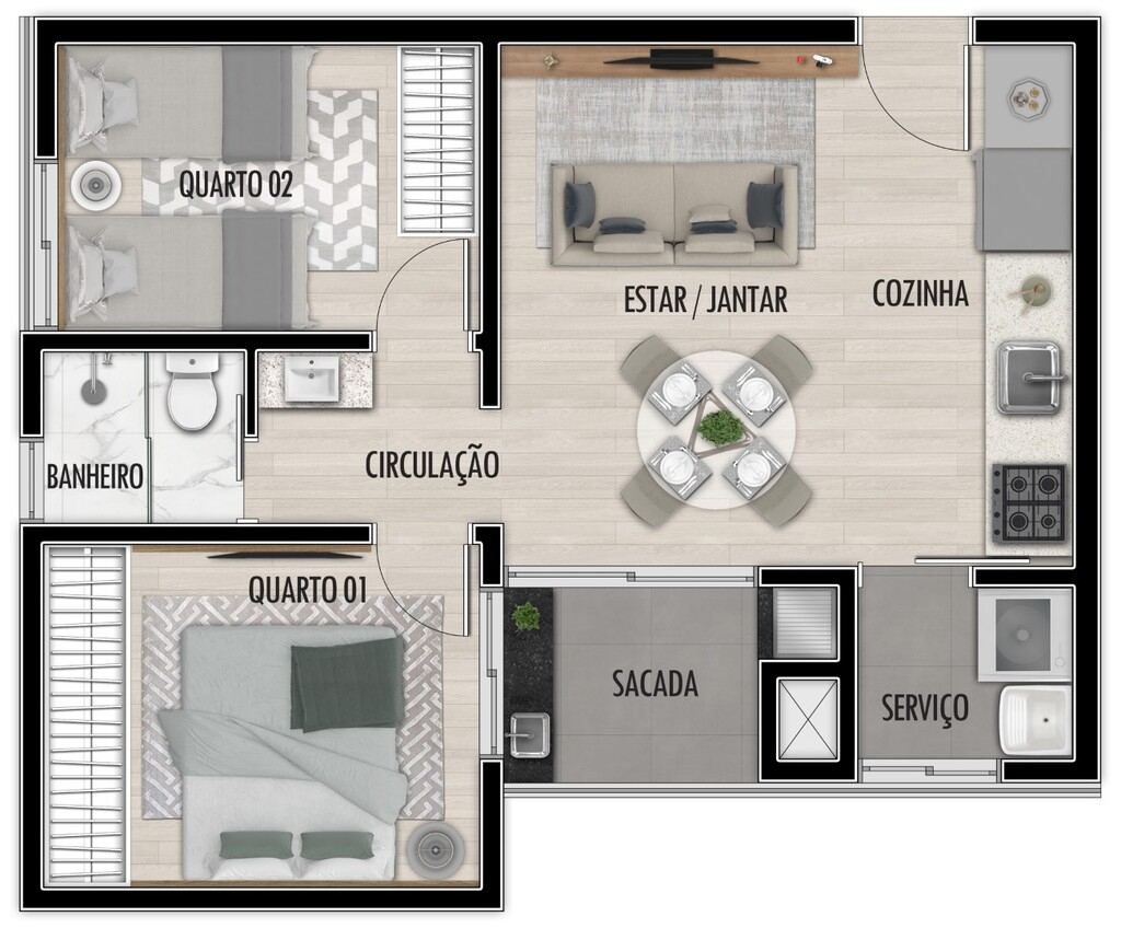 Apartamento à venda com 2 quartos, 42m² - Foto 25