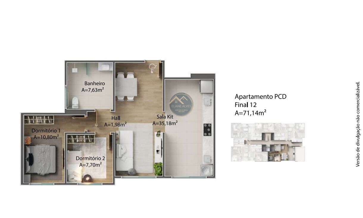 Apartamento à venda com 2 quartos, 53m² - Foto 27