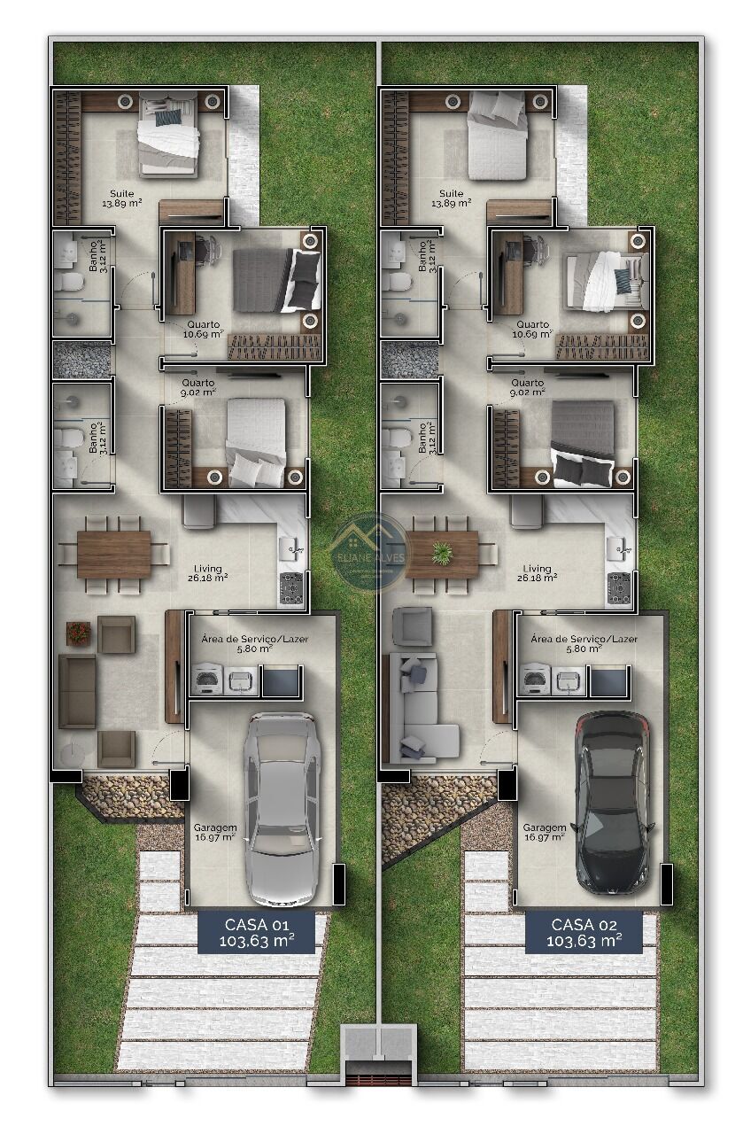 Casa, 3 quartos, 104 m² - Foto 16