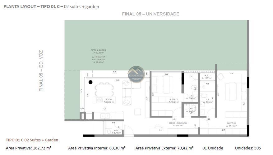 Apartamento à venda com 1 quarto, 48m² - Foto 19