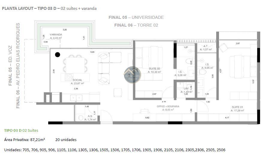 Apartamento à venda com 1 quarto, 48m² - Foto 25