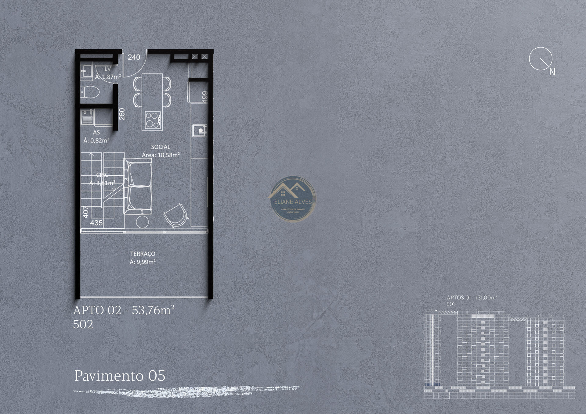 Apartamento, 1 quarto, 51 m² - Foto 46