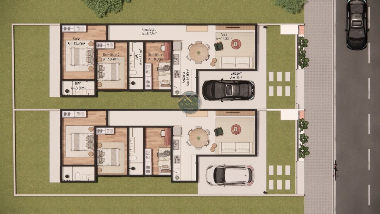 Casa, 3 quartos, 107 m² - Foto 3