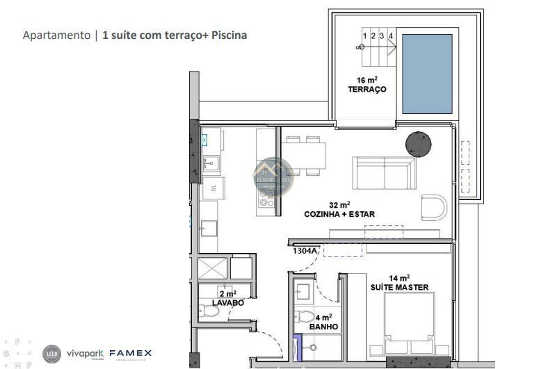 Apartamento, 1 quarto, 65 m² - Foto 45
