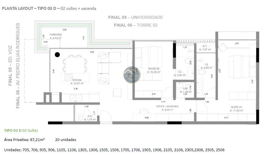 Apartamento à venda com 2 quartos, 85m² - Foto 27