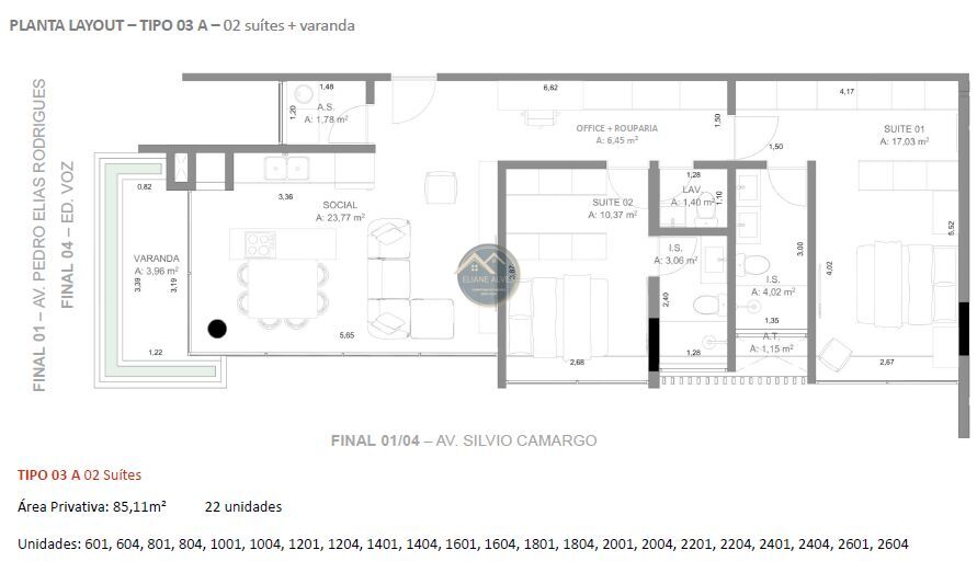 Apartamento à venda com 2 quartos, 85m² - Foto 23