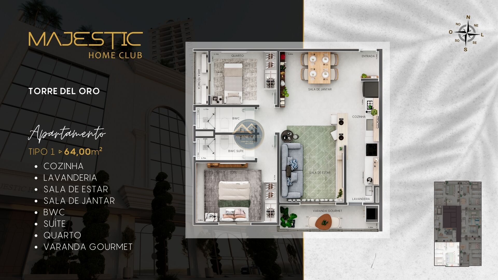 Apartamento, 2 quartos, 64 m² - Foto 10