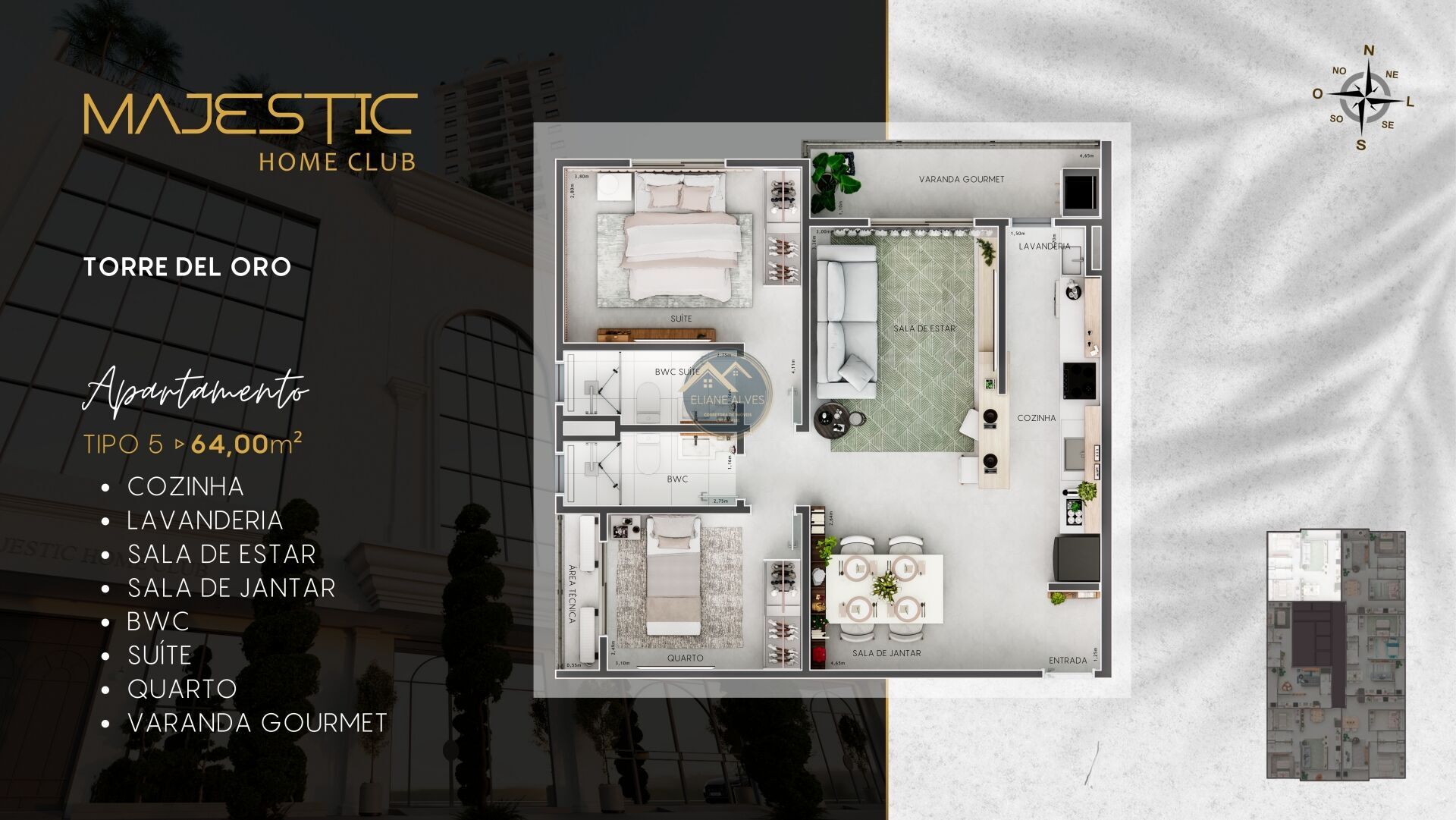 Apartamento, 2 quartos, 64 m² - Foto 13