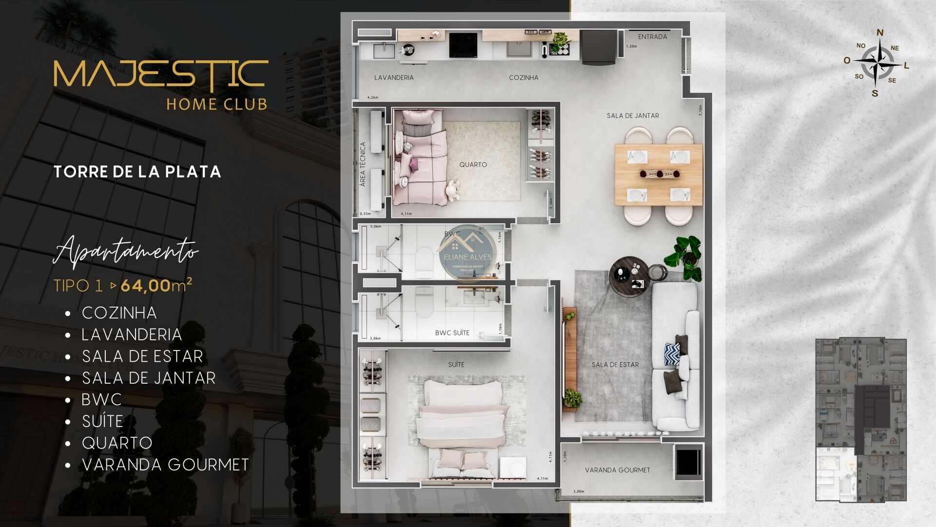 Apartamento, 2 quartos, 64 m² - Foto 15