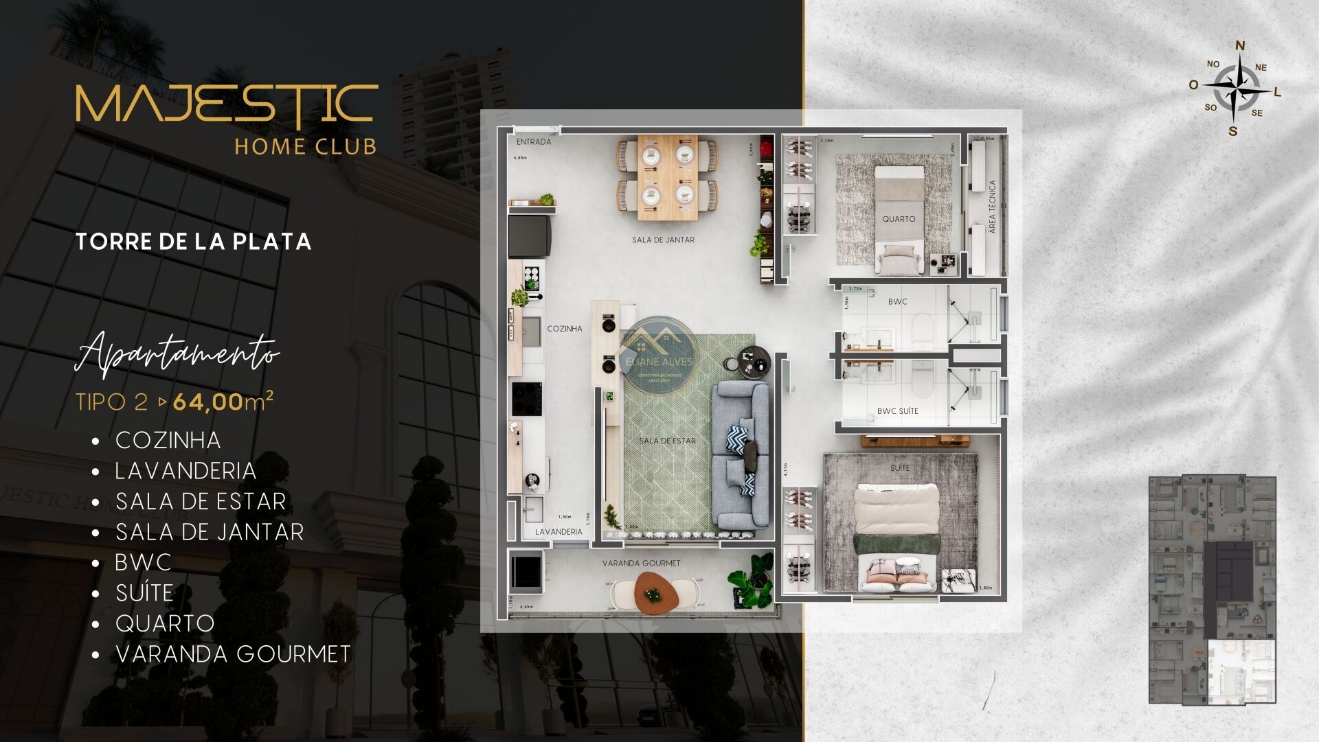 Apartamento, 2 quartos, 64 m² - Foto 16