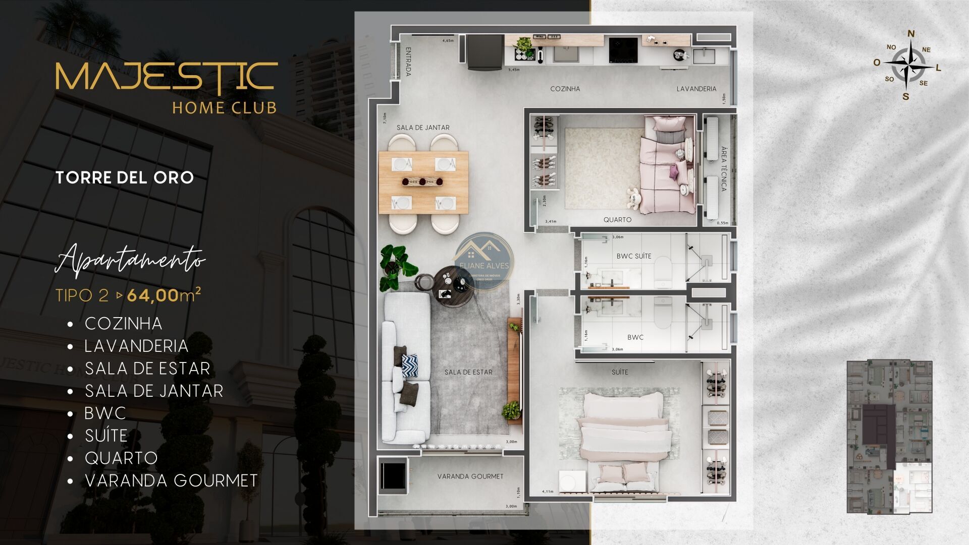 Apartamento, 2 quartos, 64 m² - Foto 11