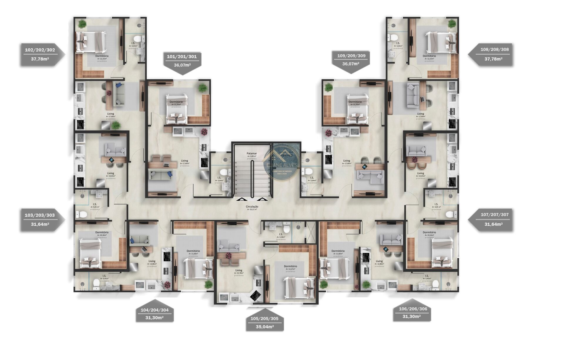 Apartamento, 1 quarto, 31 m² - Foto 24