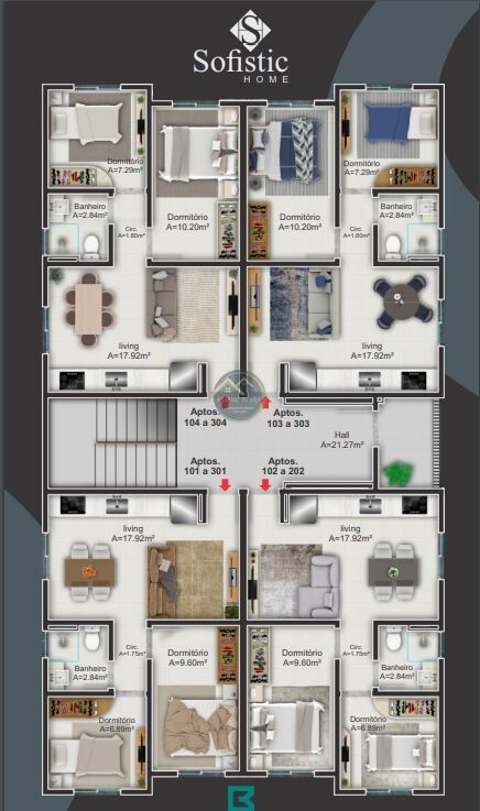 Apartamento, 2 quartos, 44 m² - Foto 7