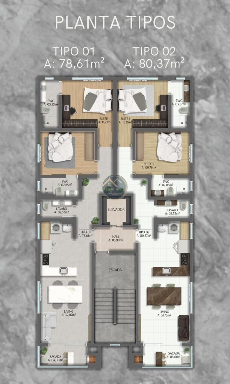 Apartamento à venda com 2 quartos, 78m² - Foto 19