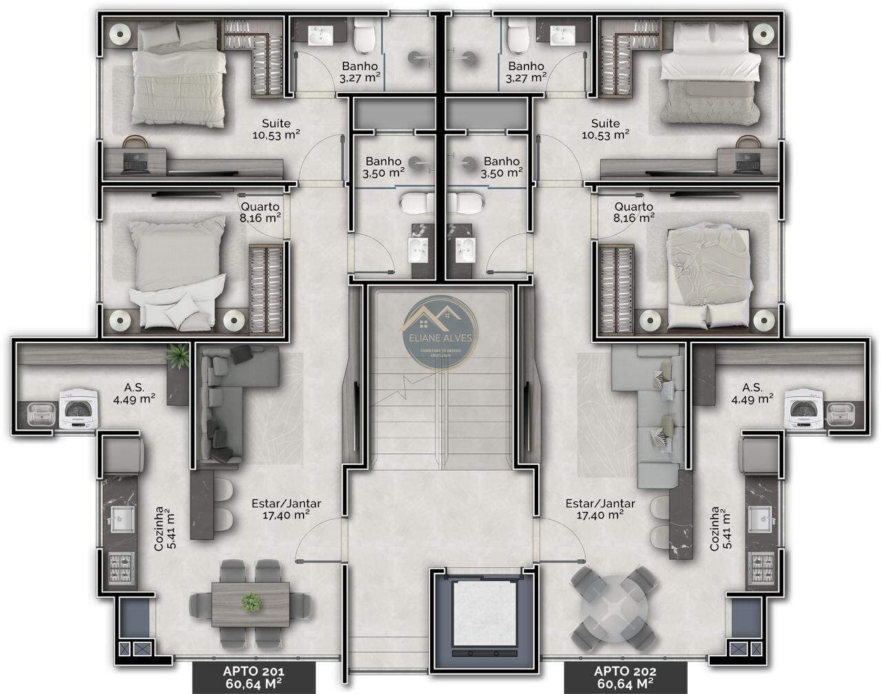 Apartamento à venda com 2 quartos, 56m² - Foto 20