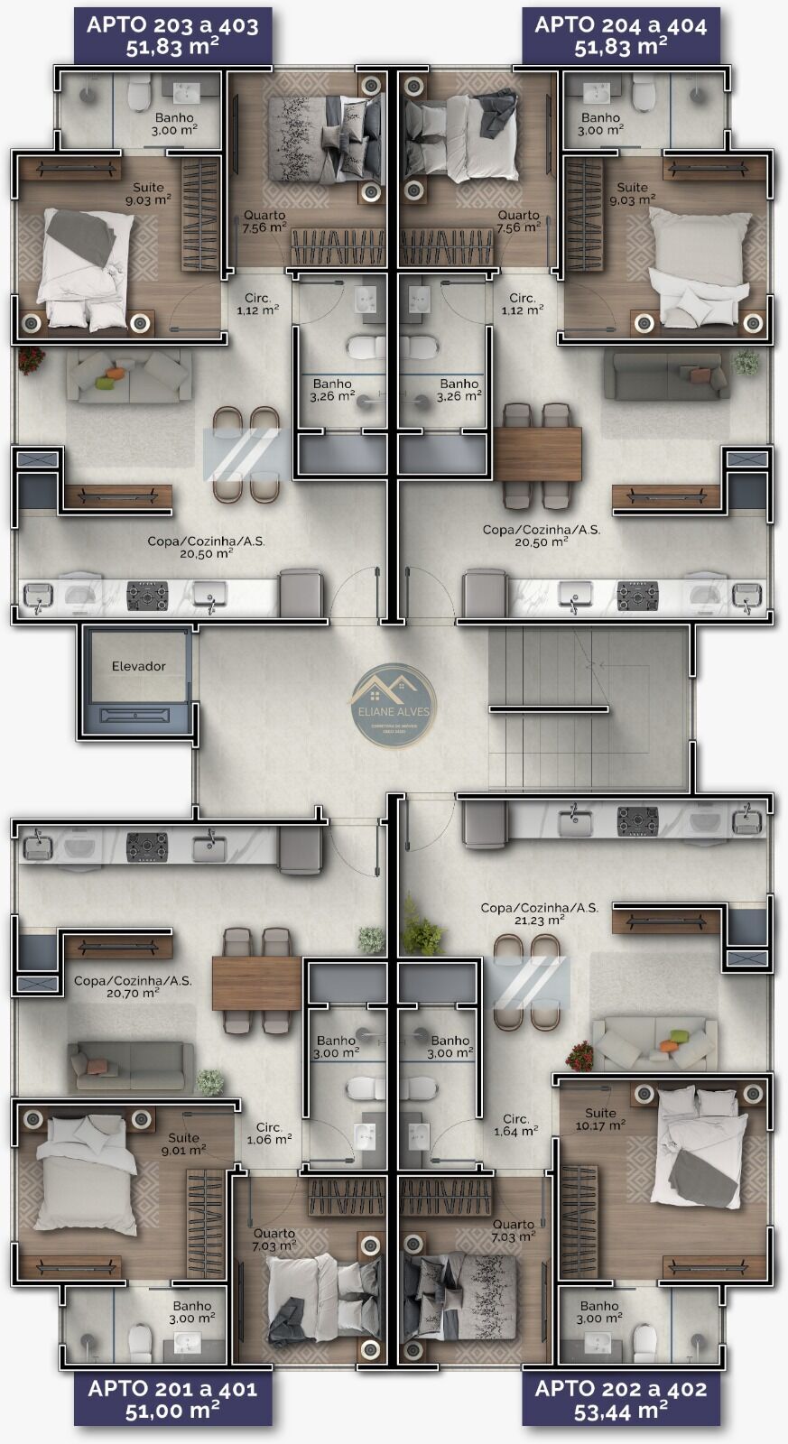 Apartamento, 2 quartos, 51 m² - Foto 5