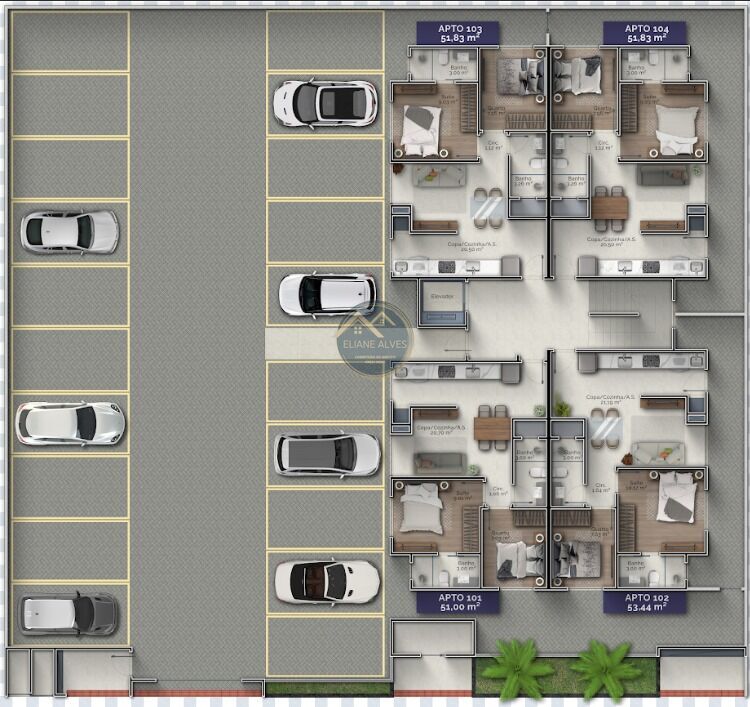 Apartamento, 2 quartos, 51 m² - Foto 6