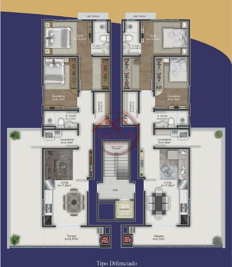 Apartamento à venda com 2 quartos, 72m² - Foto 9