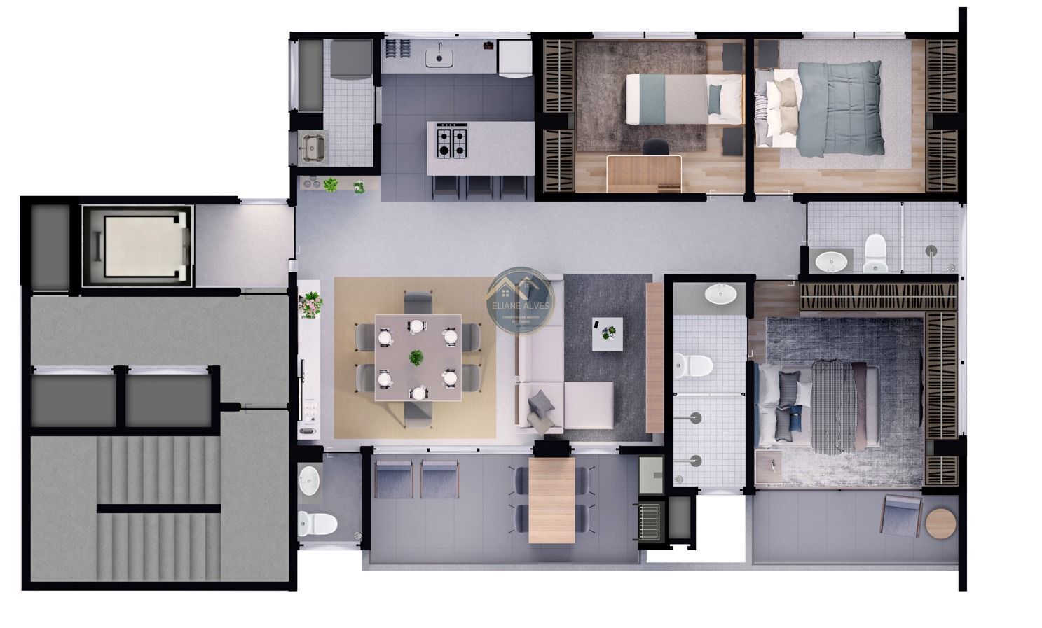 Apartamento à venda com 3 quartos, 111m² - Foto 35